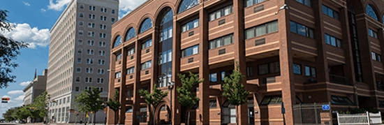 Outdoor view of Camden City Campus